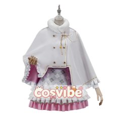 画像1: アイカツ!　星宮いちご　ホワイトポンチョ姿　10th STORY 〜未来へのSTARWAY〜　　コスプレ衣装　 コスチューム　 cosplay　イベント仮装 (1)
