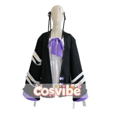 画像1: バーチャルYouTuber　VTuber　紫宮るな　初期衣装　コスプレ衣装　 コスチューム　 cosplay　イベント仮装 (1)