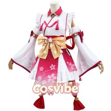 画像2: バーチャルYouTuber　Vtuber　さくらみこ　巫女衣装　コスプレ衣装　 コスチューム　 cosplay　イベント仮装 (2)
