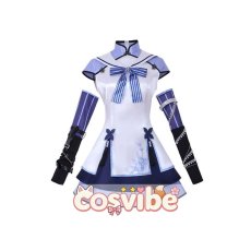 画像1: バーチャルYouTuber　VTuber　東雪蓮　初期衣装　コスプレ衣装　 コスチューム　 cosplay　イベント仮装 (1)