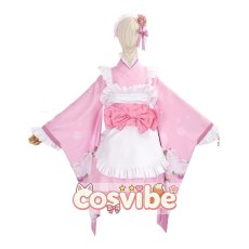 画像1: 2.5次元の誘惑　天乃リリサ　和風メイド　コスプレ衣装　 コスチューム　 cosplay　イベント仮装 (1)
