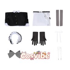 画像4: バーチャルYouTuber　VTuber　叶(かなえ)　メイド服　コスプレ衣装　 コスチューム　 cosplay　イベント仮装 (4)