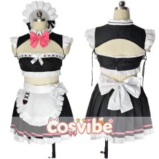 画像1: ブルーアーカイブ　黒舘ハルナ　メイド　コスプレ衣装　 コスチューム　 cosplay　イベント仮装 (1)