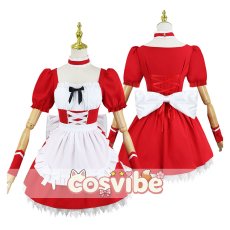 画像2: 新世紀エヴァンゲリオン　式波・アスカ・ラングレー　綾波レイ　メイドVer.　コスプレ衣装　 コスチューム　 cosplay　イベント仮装 (2)